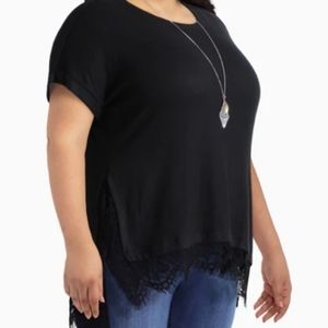 Dia Cameo Rhea Lace Hem Top